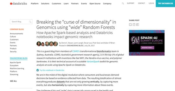 Databricks: How Apache Spark-based analysis and Databricks notebooks impact genomic research